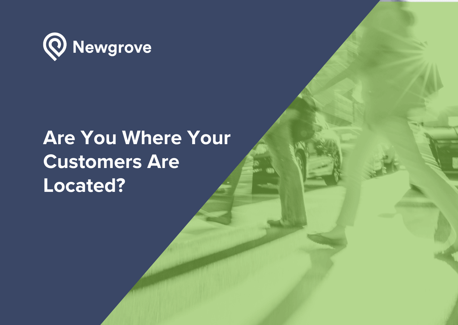 Shows an image of a brochure with a busy high street