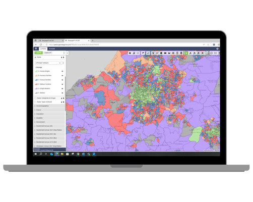 Periscope® brings meaning to your data by visualising large, complex internal and external datasets on your own secure, corporate version of Google Maps.
